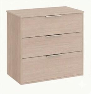 Koupelnová skříňka bez umyvadla Roca Optica 78,5x75,7x45,5 cm světlý dub OPTDESK803ZJ