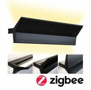 PAULMANN LED nástěnné svítidlo Smart Home Zigbee Stine měnitelná bílá / 230V 13W stmívatelné černá mat