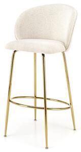 Barová židle SCH-116 krémová/zlatá