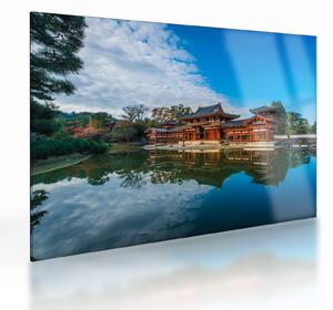 Skleněný obraz - Chrám Byodo-in, Japonsko (70x50 cm)