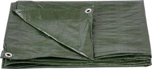 Krycí plachta Tarpaulin Light 6x10 m, 65 g/m, krycí plachta, zelená, s oky na zavení