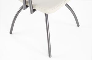 Jídelní židle K298 světle šedá / grafit