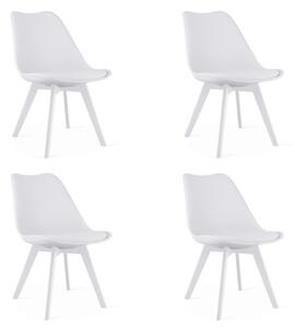 Set čtyř jídelních židlí MARK bílý (4 ks)
