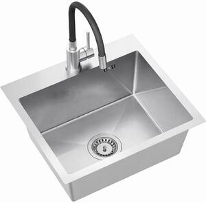 Ruvetti Look dřezy s baterií ocel/ocel LPLOOK505200BSS