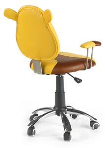 Dětská židle Hema1623, žluto/hnědá