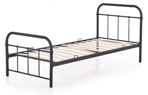 Černá kovová postel LINDA 90