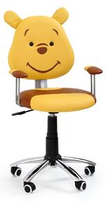 Dětská židle Hema1623, žluto/hnědá