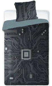 Bavlněné ložní povlečení AI Technologie - se svítícím efektem - 100% bavlna - 70 x 90 cm + 140 x 200 cm