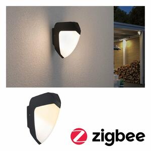 PAULMANN LED venkovní nástěnné svítidlo Smart Home Zigbee Ikosea neláká hmyz IP44 50x203mm CCT 4,4W 230V antracit umělá hmota