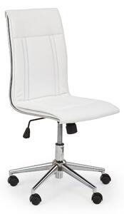 Halmar Kancelářská židle, křeslo PORTO, bílá / chrom