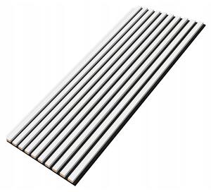 Designový akustický panel - bílá - 46 cm - 10 lamel