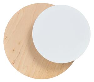 Emibig Circle nástěnné svítidlo 1x60 W bílá-dřevo 971/1