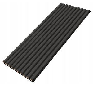 Designový akustický panel - antracit - 46 cm - 10 lamel