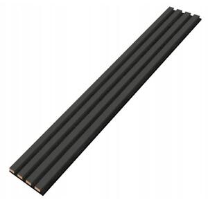 Designový akustický panel - antracit - 18 cm - 4 lamely