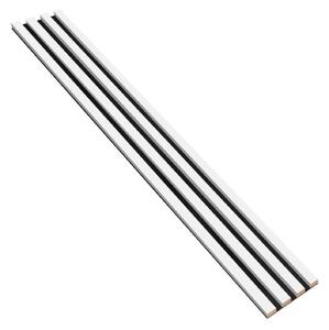 Designový akustický panel - bílá - 16,8 cm - 4 lamely - startovací panel