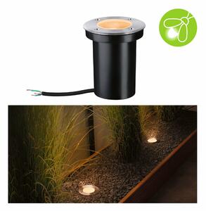 PAULMANN LED zemní svítidlo zlaté světlo neláká hmyz IP65 110mm 2200 - 2200K 4,3W 230V ocel kartáčovaný ocel/umělá hmota