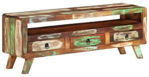 TV stolek vícebarevný 110x30x40 cm masivní recyklované dřevo 337063