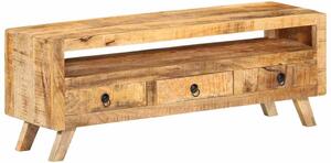 TV stolek 110 x 30 x 40 cm masivní mangovníkové dřevo 337064