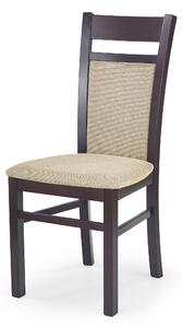 Jídelní židle Hema531, tmavý ořech/béžová