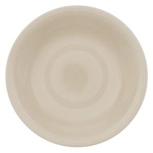 Bílo-béžový porcelánový hluboký talíř Villeroy & Boch Like Color Loop, ø 23,5 cm