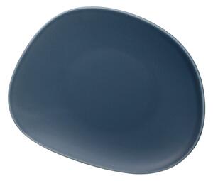 Světle modrý porcelánový dezertní talíř Villeroy & Boch Like Organic, 21 cm