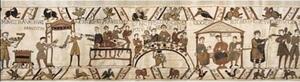 Vlámský gobelín tapiserie - Bayeux Banquet