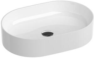 Ravak Ceramic umyvadlo 55x37 cm oválný na pult bílá XJX01155001