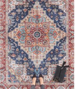 Tmavě modro-červený koberec Nouristan Sylla, 160 x 230 cm