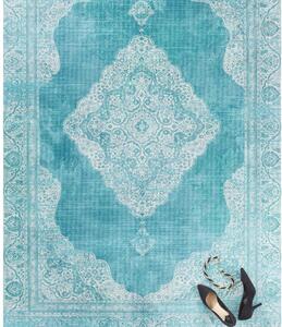 Tyrkysový běhoun Nouristan Carme, 80 x 200 cm