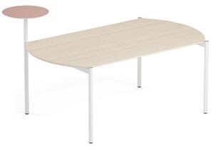 NARBUTAS - Jednací stůl ZEDO 182,5x129.3 cm se zaoblenou policí