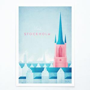 Plakát Travelposter Stockholm, A3