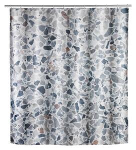 Pratelný sprchový závěs Wenko Terrazzo, 180 x 200 cm