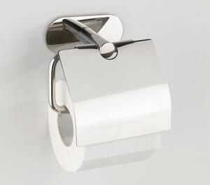 Nerezový držák na toaletní papír bez nutnosti vrtání Wenko Turbo-Loc® Orea Shine Cover