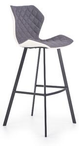 Halmar Barová židle H-83, šedá / bílá / černá