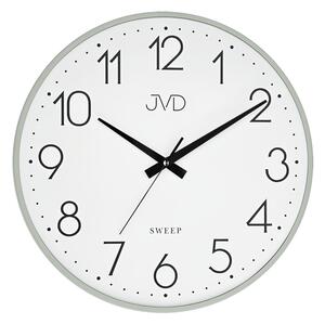 JVD Zelené nástěnné kovové netikající tiché hodiny JVD HK4129.2