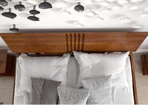Dvoulůžková postel z bukového dřeva v ořechovém dekoru Skandica Visby Poznan, 160 x 200 cm