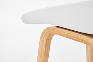 Barová židle PLATE - bílo/šedá