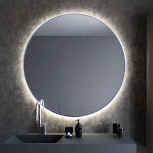 Smartwoods Bright zrcadlo 60x60 cm kulatý s osvětlením stříbrná 5904107900063