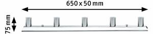 Paulmann Mirror Regula světelná lišta max.5x40W E14 chrom 230V kov 996.80 P 99680