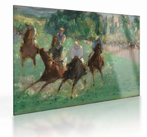Skleněný obraz - Edouard Manet, At the Races, reprodukce (70x50 cm)
