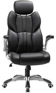 Luxusní kancelářské křeslo, kancelářská ergonomická židle, černá