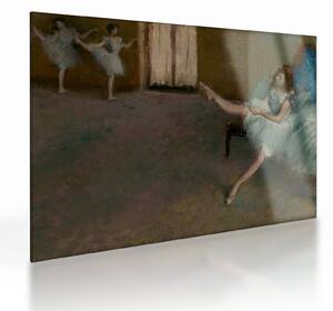 Skleněný obraz - Edgar Degas, Before the Ballet, reprodukce (70x50 cm)