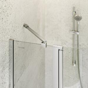 Cersanit Moduo sprchový kout 80x80 cm půlkulatá chrom lesk/průhledné sklo S162-009