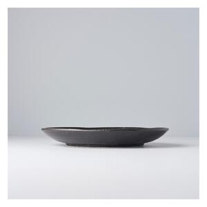 Černý keramický talíř MIJ BB, ø 24,5 cm