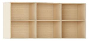 Knihovna INTEGRO policová vyšší, 835 x 1750 x 400 mm, 6 polic, buk