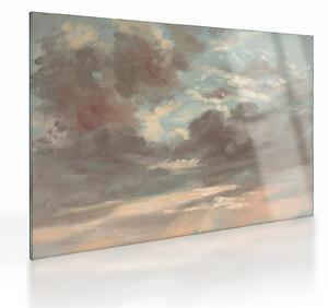 Skleněný obraz - John Constable, Cloud Study Stormy Sunset, reprodukce (70x50 cm)