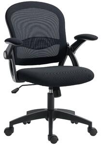 Ergonomická kancelářská židle Vinsetto s prodyšným opěradlem a měkkým sedákem, nastavitelná výška, 65,5x61,5x88-97,5 cm, černá | Aosom