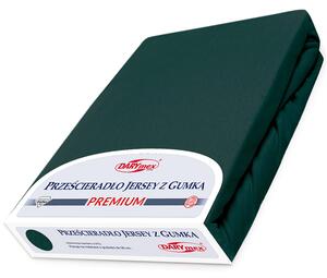 Darymex JERSEY PROSTĚRADLO PREMIUM 160X200 CM TMAVĚZELENÉ