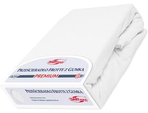 FROTÉ PROSTĚRADLO PREMIUM 90X200 CM BÍLÉ