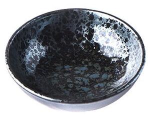 Černo-šedá keramická mělká miska MIJ Pearl, ø 13 cm